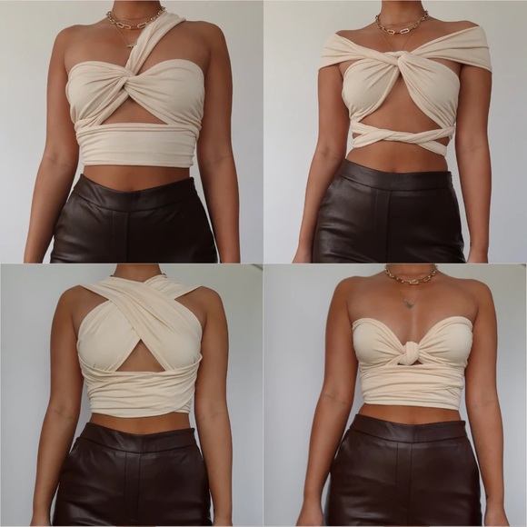 Brand new Cream Multi Way Top - Picture 2 of 5